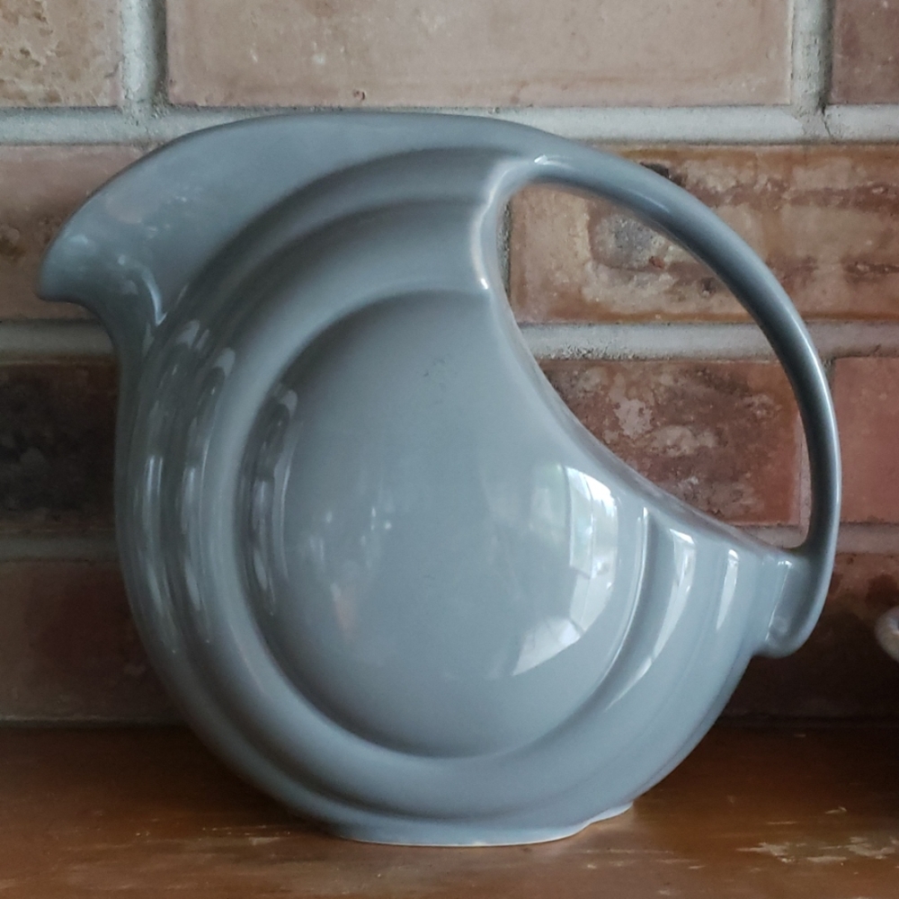 Vintage Hall Pottery Gray Jug Pitcher Vase